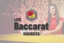 Baccarat Squeeze game by Evolution – logo hosted on 500 Casino