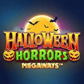 Halloween Horrors Megaways logo by Iron Dog Studio at 500 Casino
