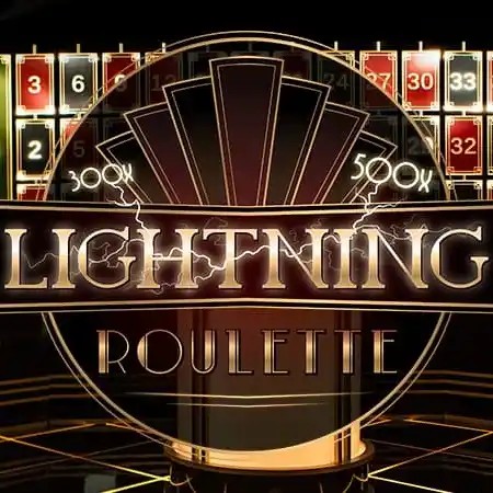 Official Live Dealer logo: Lightning Roulette by Evolution at 500 Casino