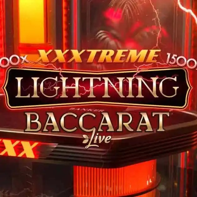 XXXtreme Lightning Baccarat slot visual from Evolution available on 500casino.pt
